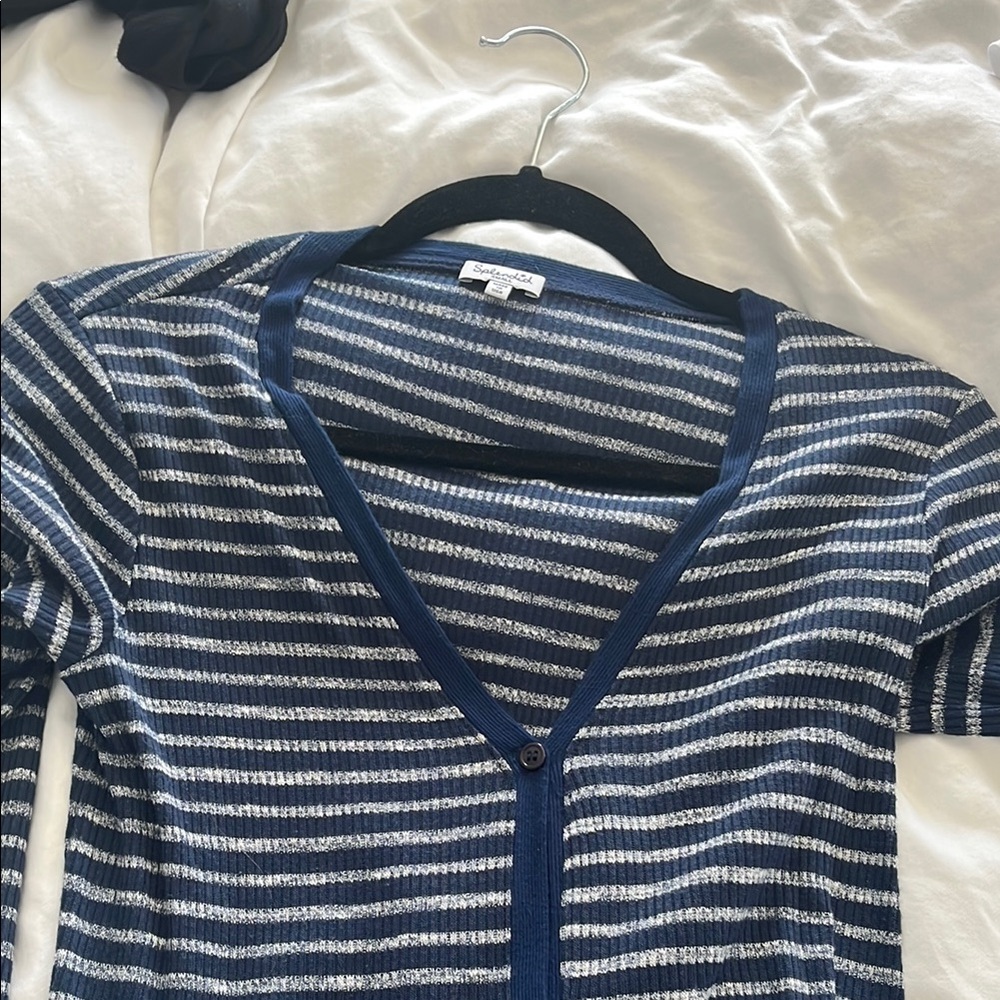 Striped Blue and White Cardigan
